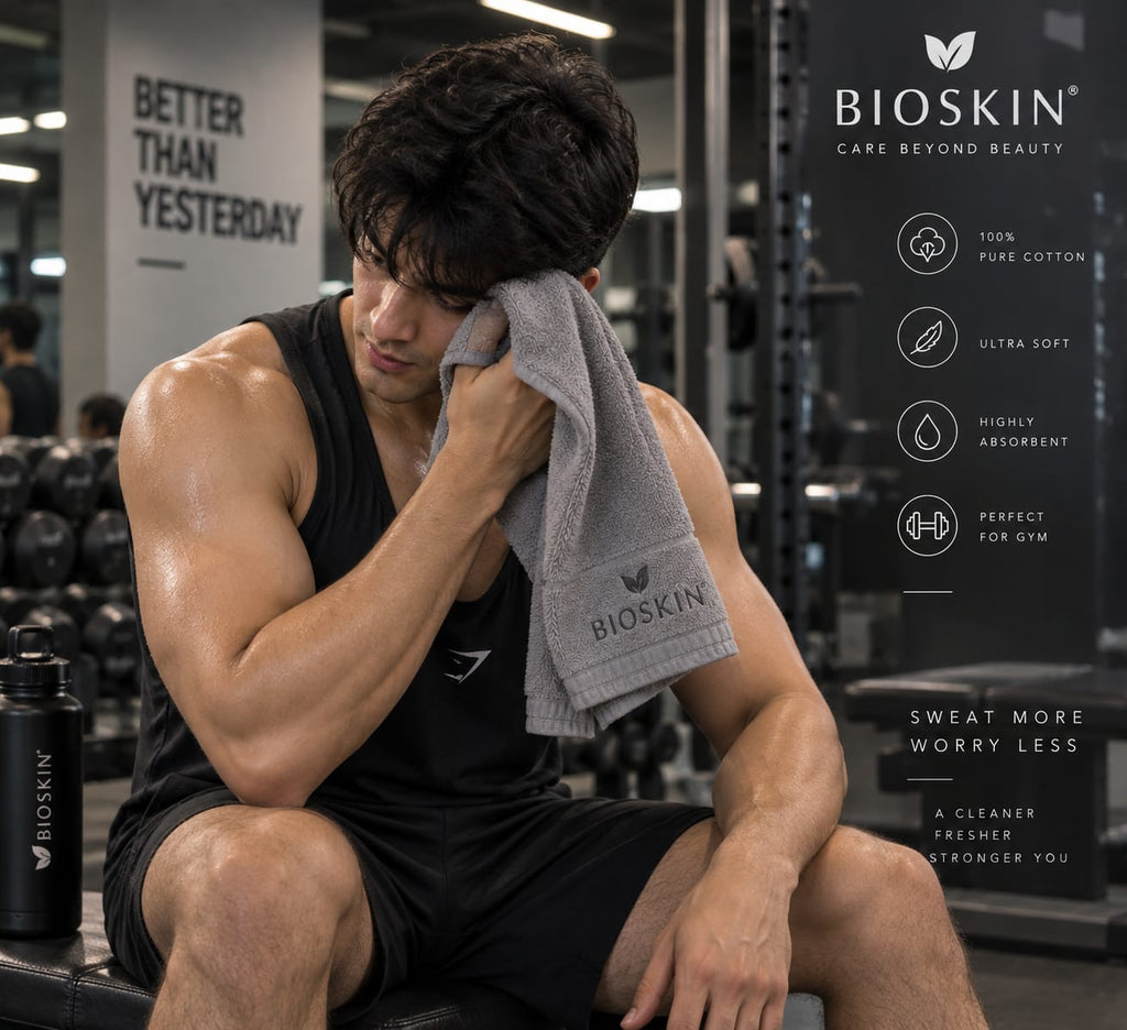 Luxury cotton gym Napkin by Bioskin