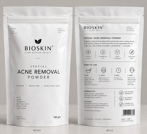 Acne removal face pack by Bioskin 100gm
