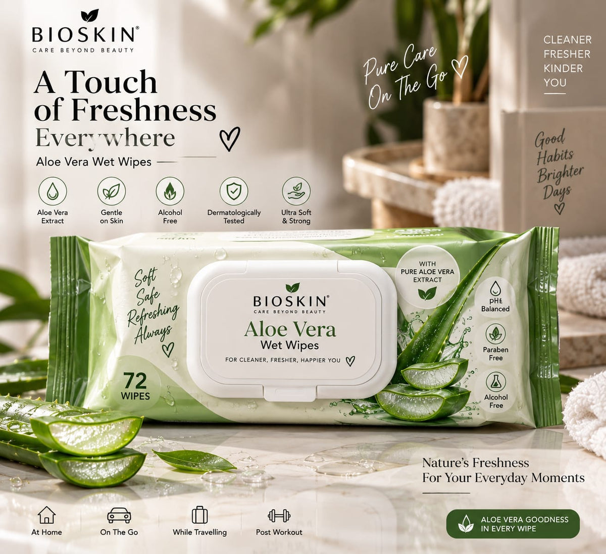 Wet wipes by Bioskin