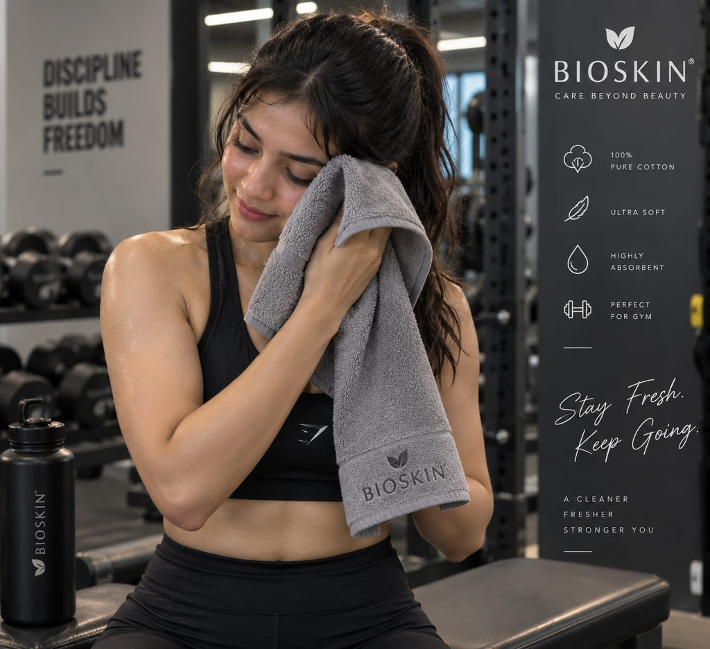 Luxury cotton gym Napkin by Bioskin