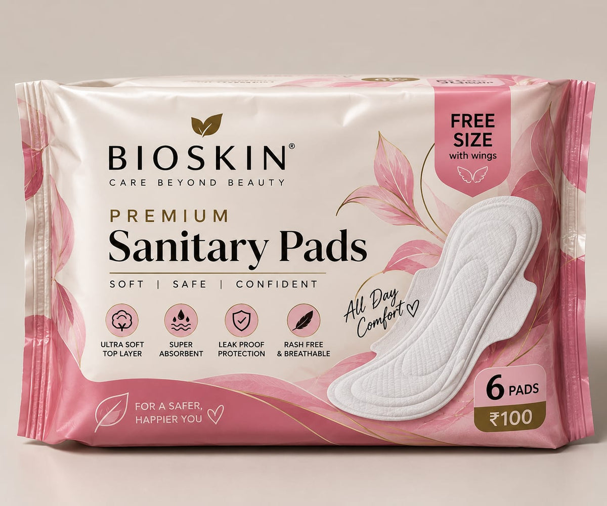 Premium sanitary pad by Bioskin (18 qty)