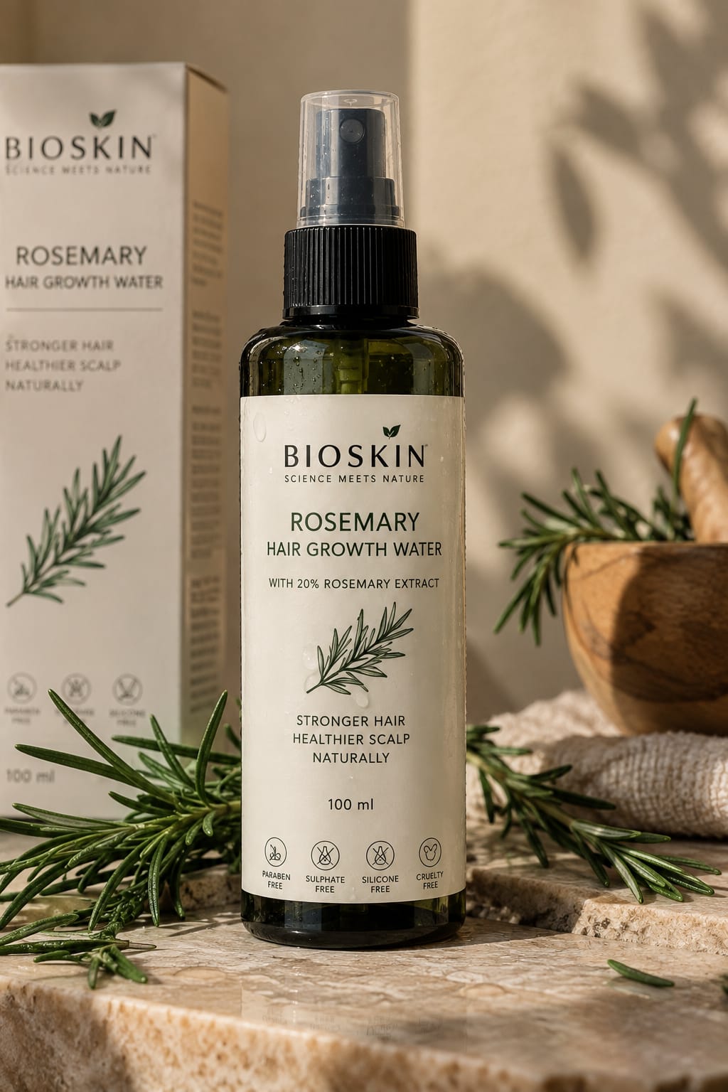 Hair Grow Rosemary Spray by Bioskin